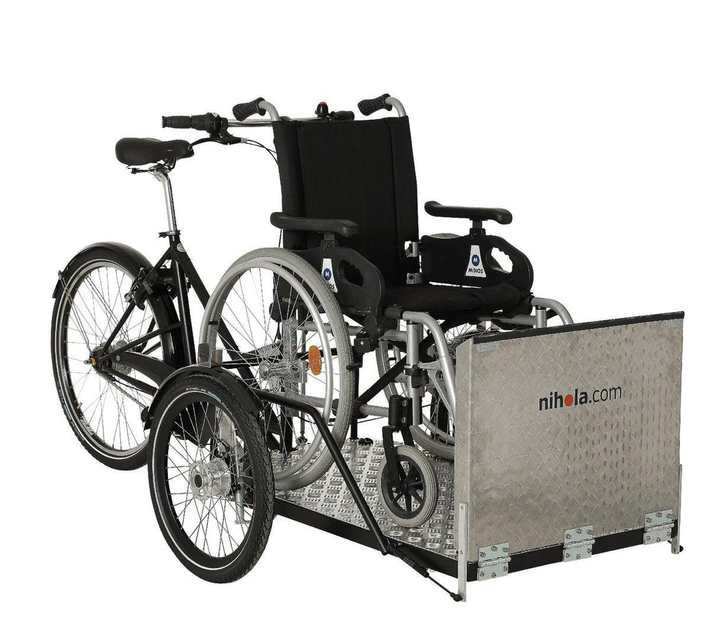 Nihola Flex Roll-Stuhl-Transportrad handmade in Kopenhagen - Anlieferung kostenlos fahrbereit - fahrrad-Ass.de