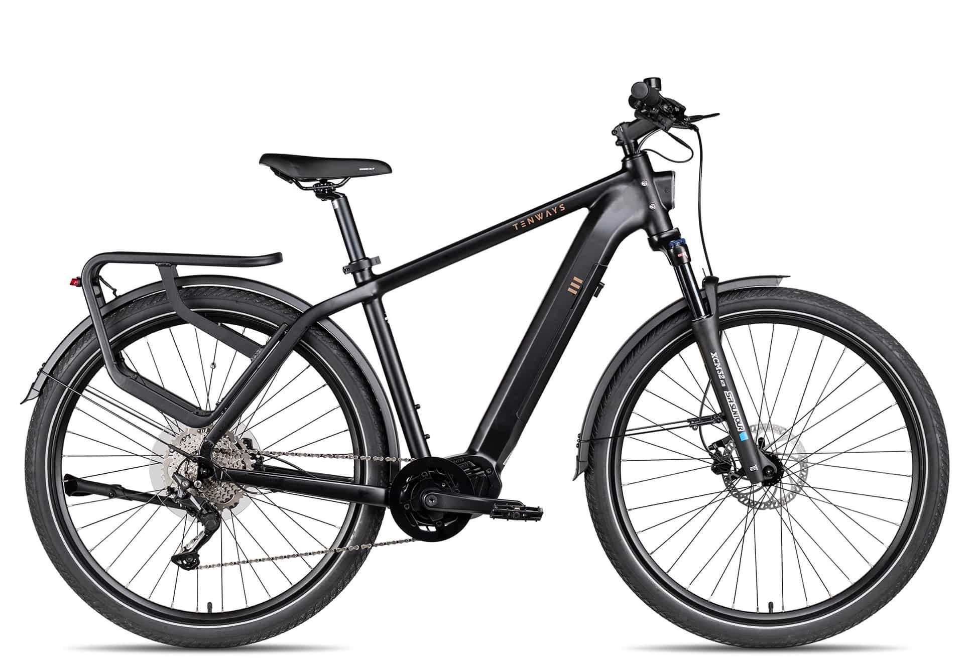 e bike trekking 80 nm TENWAYS AGO-X Herren Alu. E-Bike 504 Wh Akku 80 Nm Mittelmotor Midnigh – fahrrad-Ass.de