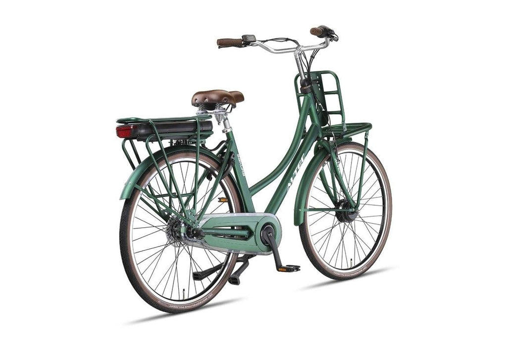 518 Wh Aluminium Hollandrad Transportrad Pedelec Altec Sakura Olive Green 3 Gang (E-Bike) - fahrrad-Ass.de