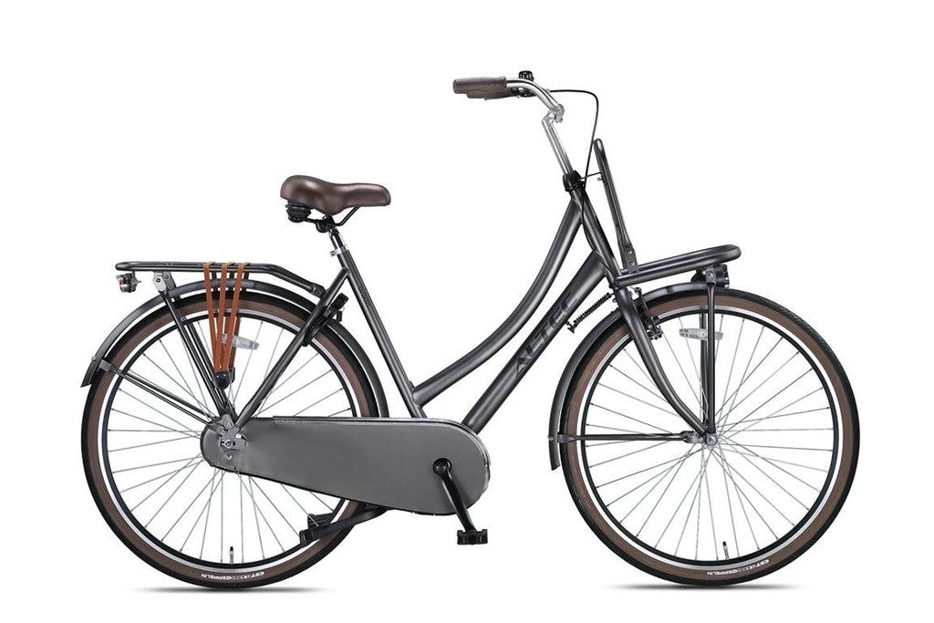 28 Zoll Altec Urban Hollandrad Warm Grey mit Frontträger d - fahrrad-Ass.de