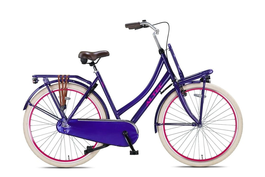 28 Zoll Altec Urban Hollandrad purple mit Frontträger d - fahrrad-Ass.de