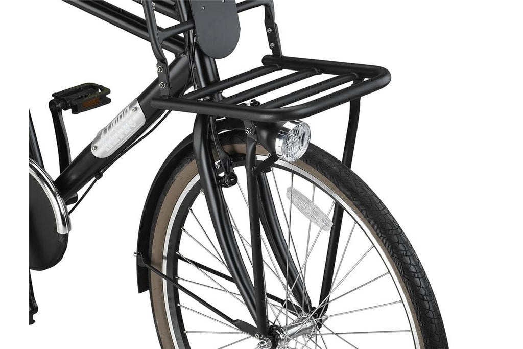 28 Zoll Altec Vintage Aluminium Herren-Hollandrad 3 Gang Rücktritt schwarz mit vorderem Träger d - fahrrad-Ass.de