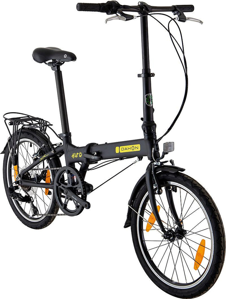20" DAHON Hit Alu., 6 Gang Kettenschaltung, Faltrad Klapprad, schwarz matt - fahrrad-Ass.de