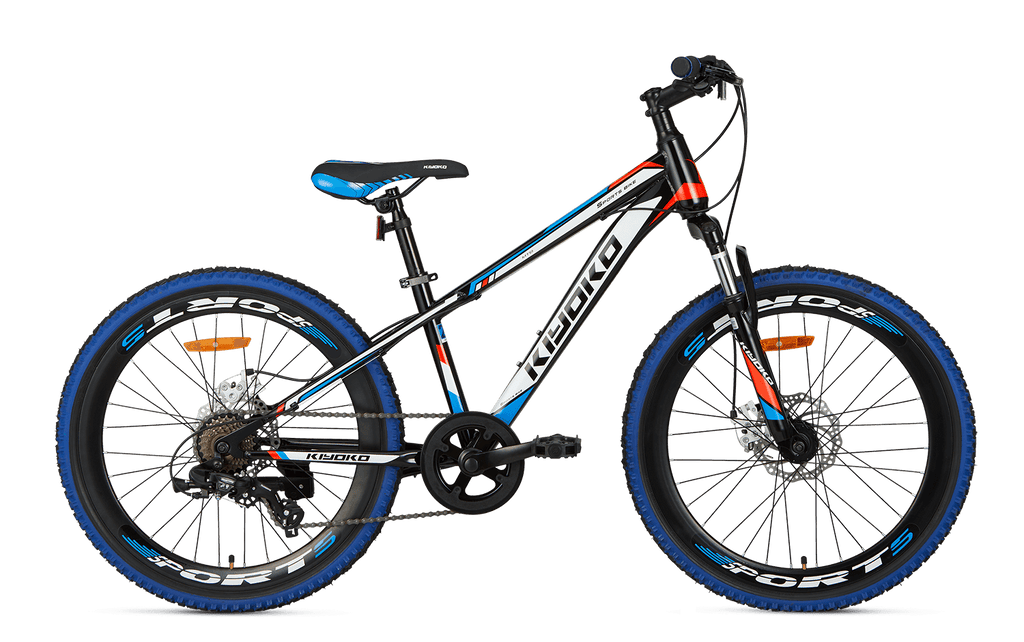 24" Kiyoko MTB schwarz-blau 7 Gang Shimano und Scheibenbremsen - fahrrad-Ass.de