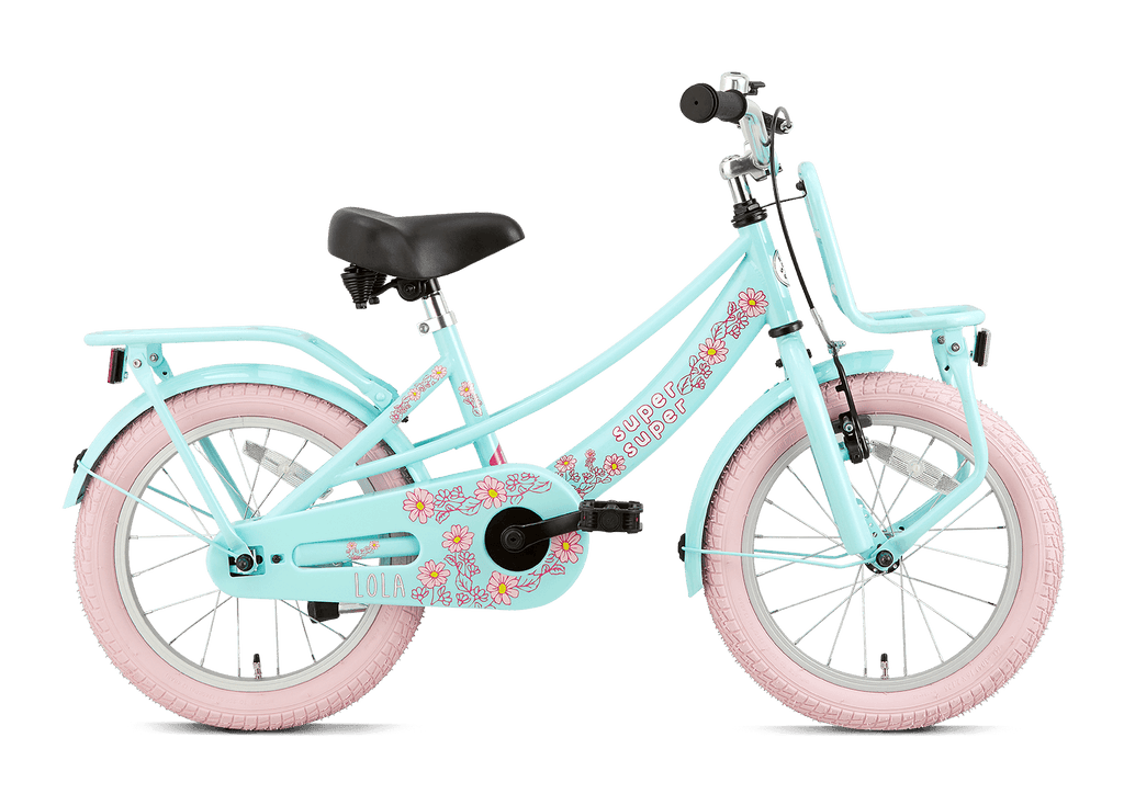 16 Zoll Hollandrad Lola mint-rosa mit Frontträger - fahrrad-Ass.de