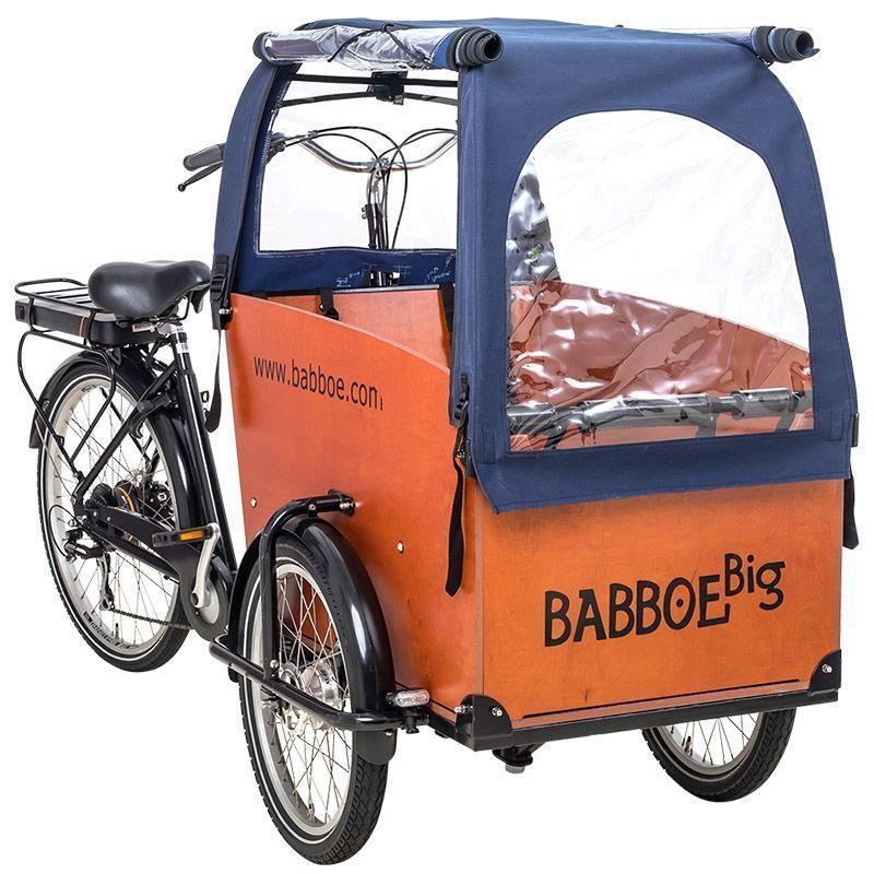 babboe big lastenfahrrad Babboe Big 3-Rad Regenzelt mit Sichtfenstern – fahrrad-Ass.de