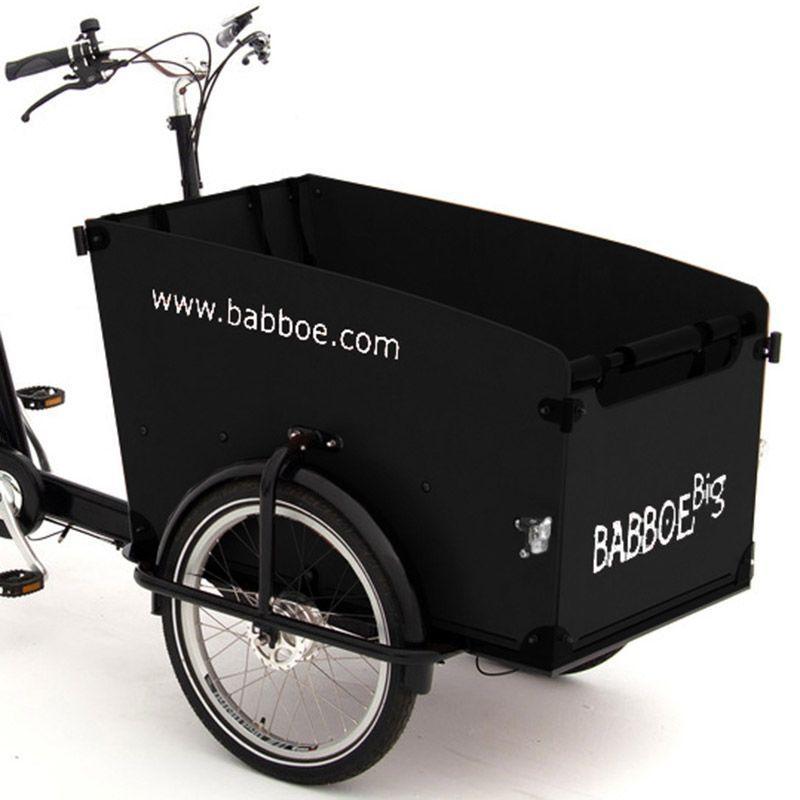 Komplett-Angebot Babboe Big 3-Rad bakfiets 7 Gang Shimano mit schwarzer Kiste inkl. Regendach - fahrrad-Ass.de