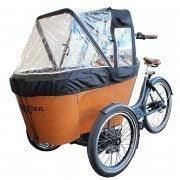 Komplettangebot Babboe Carve-E 7 Gang Shimano Nexus 3-Rad braun Inkl. Regenzelt - fahrrad-Ass.de