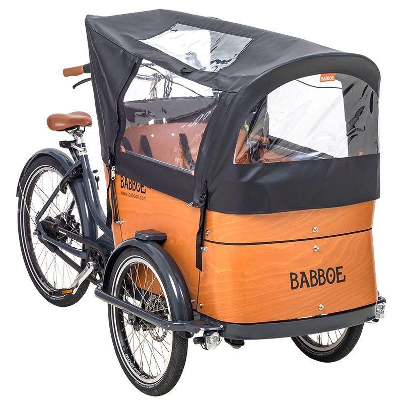 Babboe Curve 3-Rad Regenzelt mit Sichtfenstern - fahrrad-Ass.de
